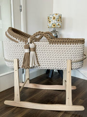 Handmade Mooses Basket for Newborn Baby