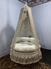 Cream Dream Macramé Swing