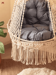 Azure Breeze Hanging Swing with Backrest