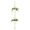 Double-Tier Macramé Plant Holder