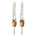 Boho Macramé Hanging Planter — Set of 2