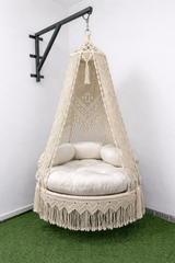 Cream Dream Macramé Swing