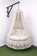Hazelnut Macrame Dual Seater Swing