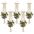 Wide-Cradle Macramé Plant Holder